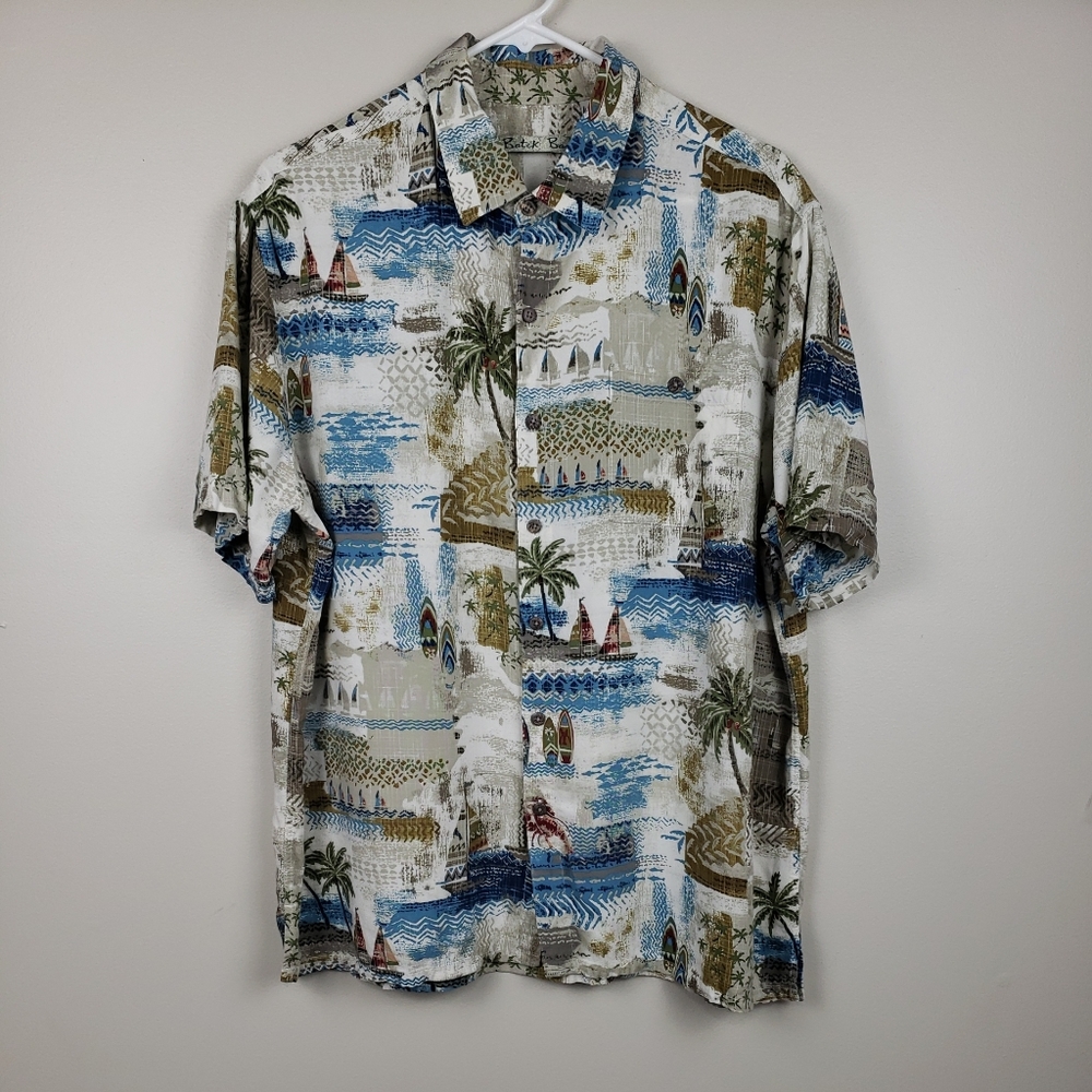BATIK BAY Men's Button Up TROPICAL Hawaiian XL